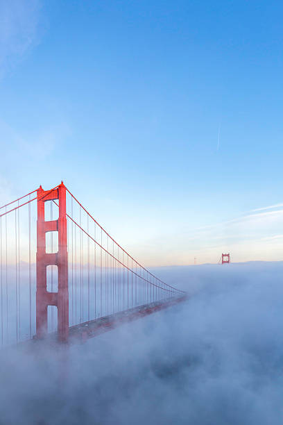 istock Golden Gate Bridge with low fog, San Francisco 577336006