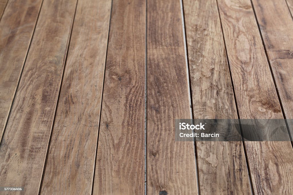 Empty wooden table Plank - Timber Stock Photo