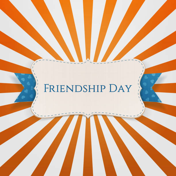 istock Friendship Day paper Tag with Ribbon and Shadow 577347148