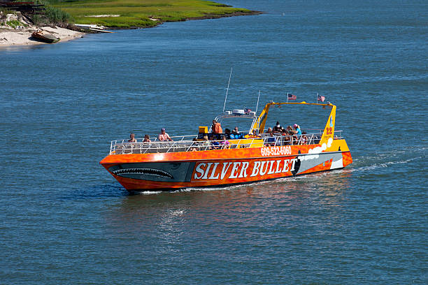 Atlantic Star Charter Fishing Boat In Wildwood New Jersey Stock