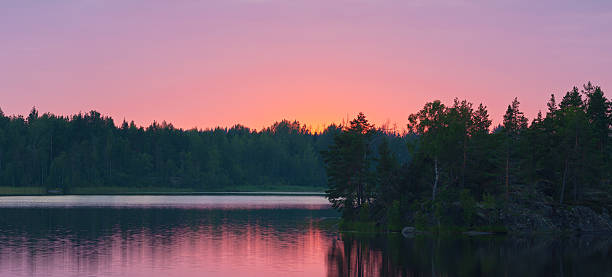 istock wood lake after sunset 577615898