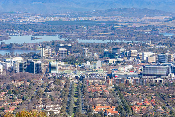 istock Aerial view of downtown Canberra, Australia 577620246