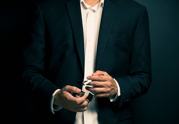 istock Businessman smoking a cigarette 577624750