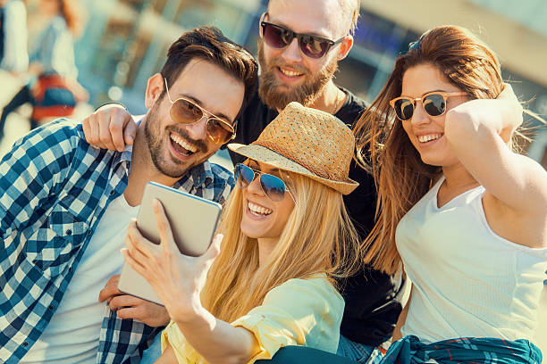 istock Best friends taking selfie outdoors 577629076