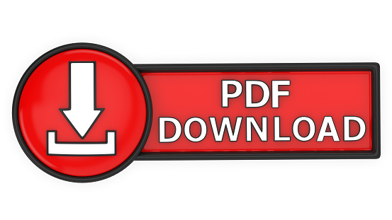 PDF file download icon - 3d render