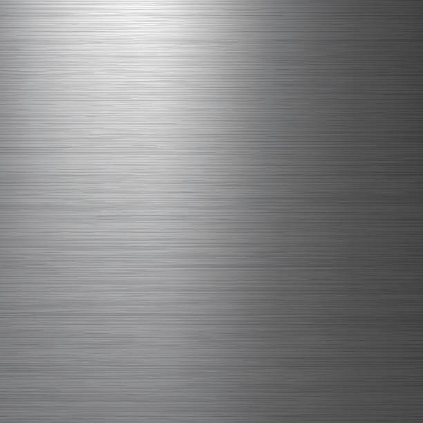 istock Brushed metal texture. Gray vector abstract background. Steel or Aluminium. 577634134