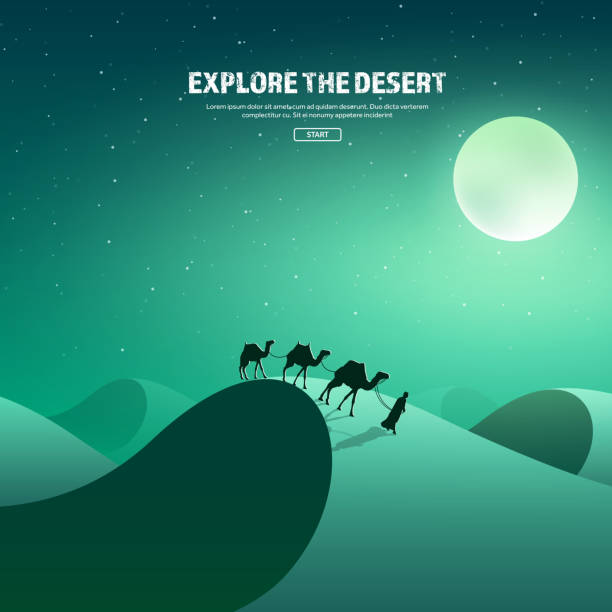istock Desert trip. Extreme tourism and travelling. Back to nature. Sands 577637892