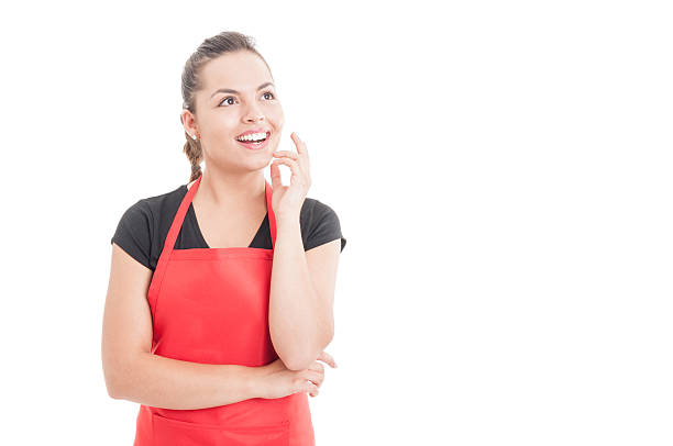 istock Beautiful female employee having a great idea 577639738