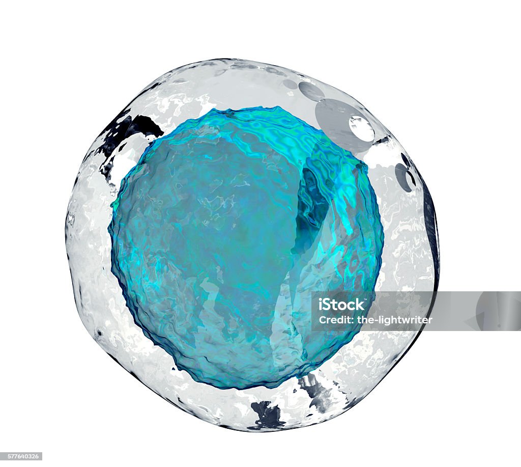 human egg cell isolated on white human egg cell isolated on white, 3d illustration Stem Cell Stock Photo