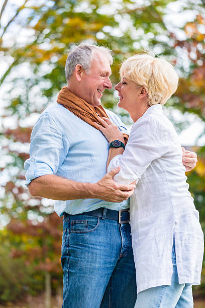istock Senior couple embracing each other lovingly 577648488