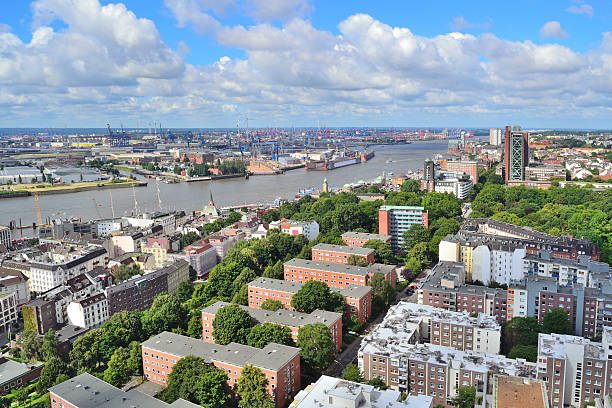istock Germany. Top-view of Hamburg 577656442