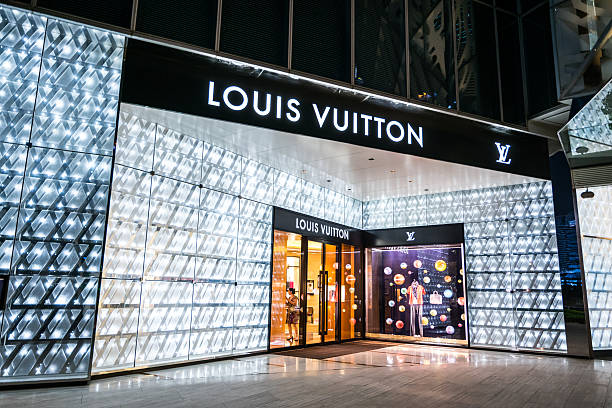 Louis Vuitton Store In Shanghai Stock Photo - Download Image Now