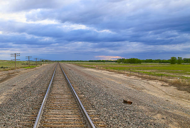 istock Railroad Tracks in Colorado 577934580