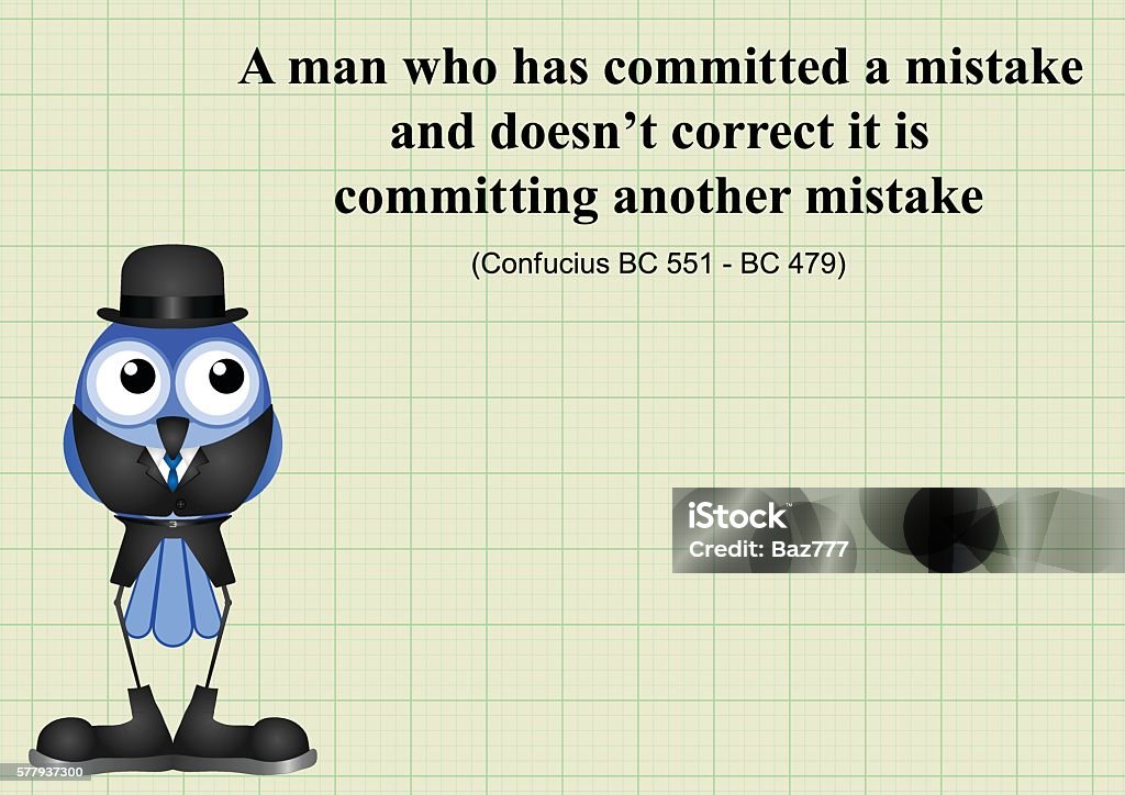 Committed Mistake Committing Another Mistake Stock Illustration - Download Image Now ...