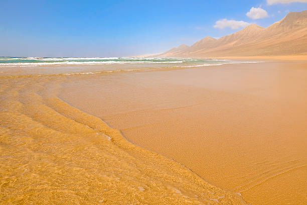 istock View on the beach Cofete on Fuerteventura. 577937618