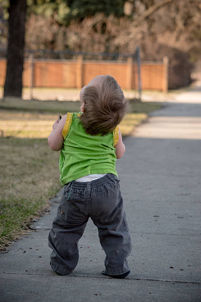 istock baby looks up outside 577938208