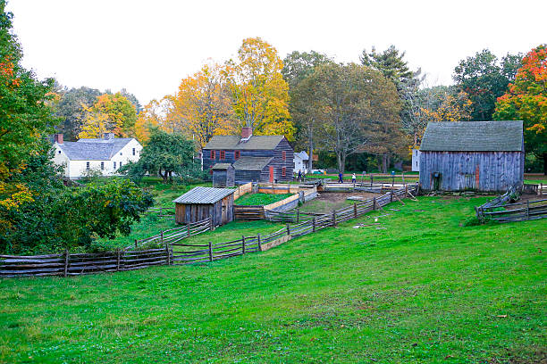 istock Old Deerfield Village Historic District building 577940302