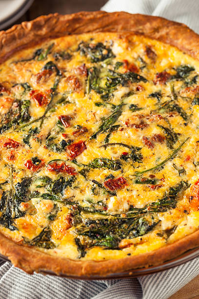 istock Homemade Cheesy Egg Quiche for Brunch 577946578
