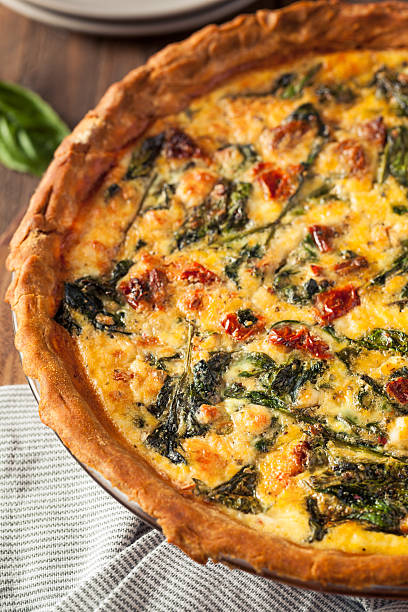 istock Homemade Cheesy Egg Quiche for Brunch 577946608