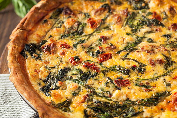 istock Homemade Cheesy Egg Quiche for Brunch 577946656