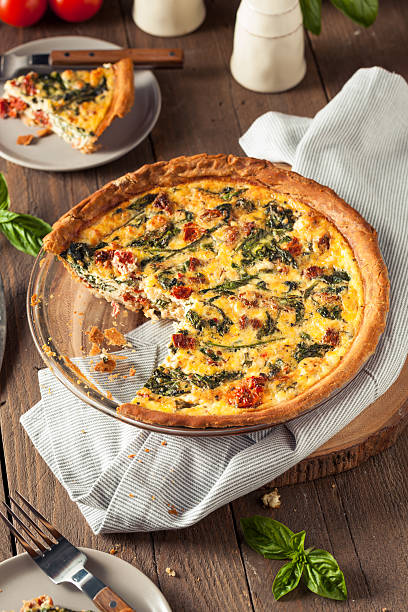 istock Homemade Cheesy Egg Quiche for Brunch 577946724