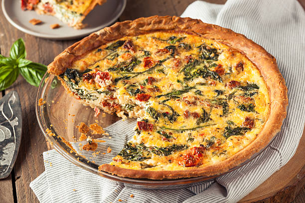istock Homemade Cheesy Egg Quiche for Brunch 577946758