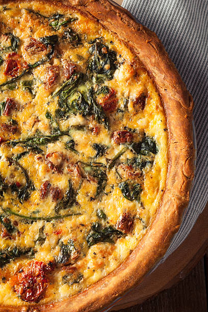istock Homemade Cheesy Egg Quiche for Brunch 577946934