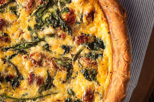 istock Homemade Cheesy Egg Quiche for Brunch 577946974