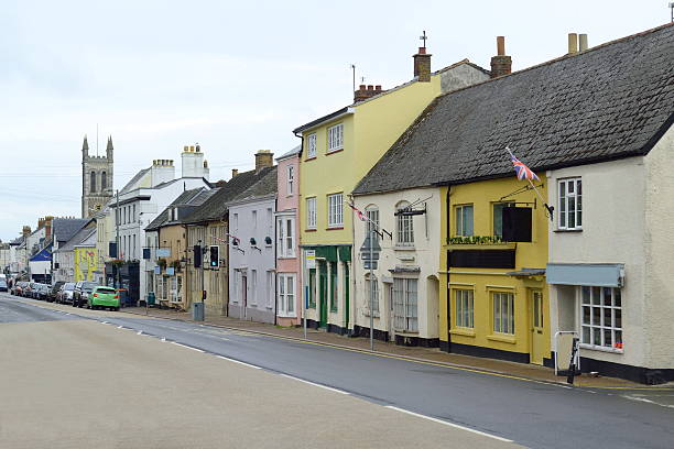 istock High Street in Honiton 577951028