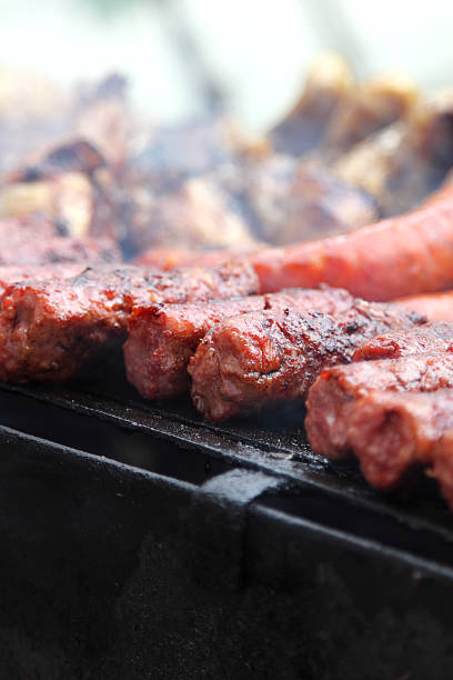 istock Barbecue. Meat on the grill. 577952536