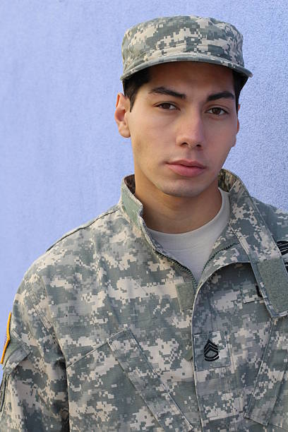 istock Military ethnic army serious tough male 577953752
