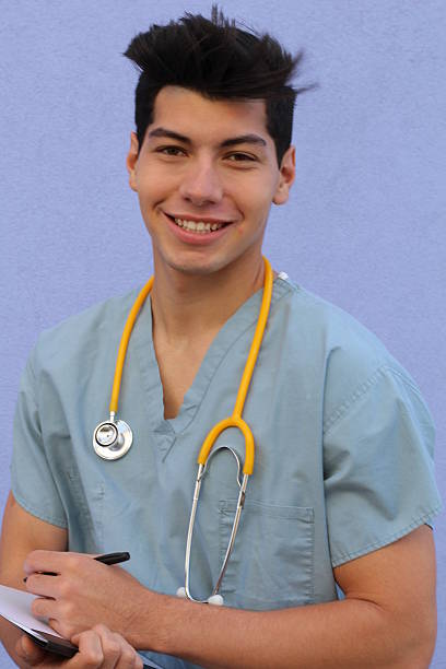 istock Male who is going to nursing school 577954432