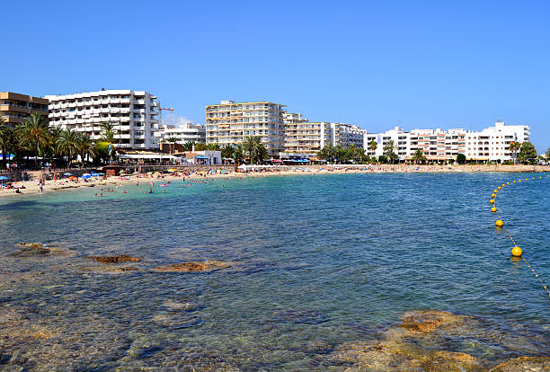 istock Santa Eularia des Riu beach in Ibiza, Spain 577957526