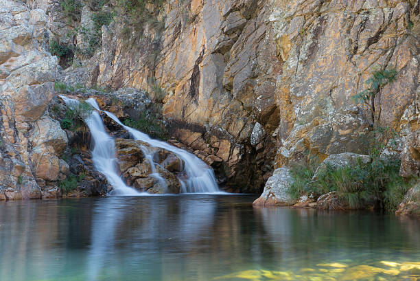 Waterfall in Catalonia surrounded by beautiful forests and valleys