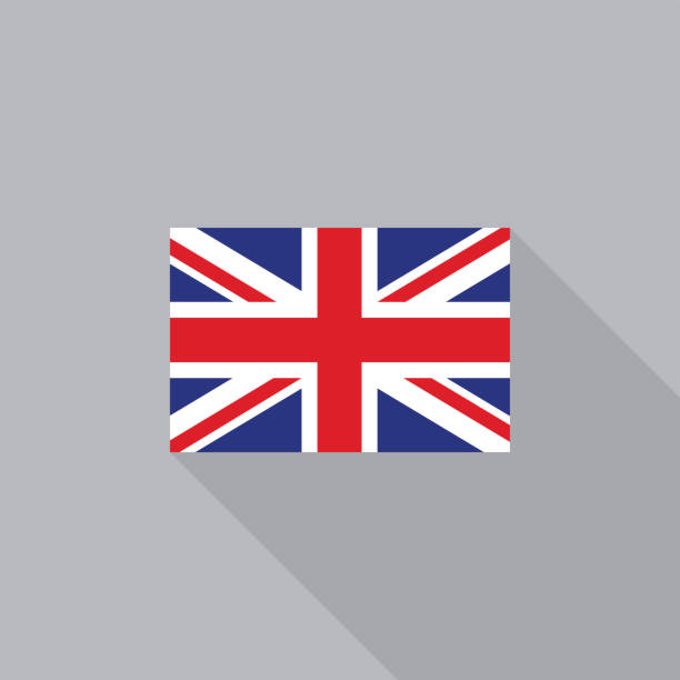 illustrations, cliparts, dessins animés et icônes de royaume-uni angleterre drapeau du royaume-uni illustration vectorielle de conception plate - british flag vector uk national flag