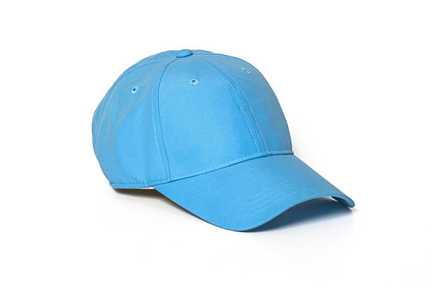 istock Light blue adult golf or baseball cap 577963776