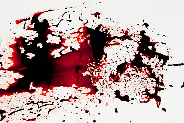 istock Conceptual image with blood on it resting on the floor 577968826