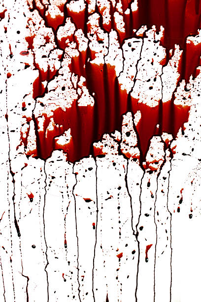 istock Conceptual image with blood on it resting on the floor 577969640