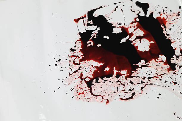 istock Conceptual image with blood on it resting on the floor 577969682