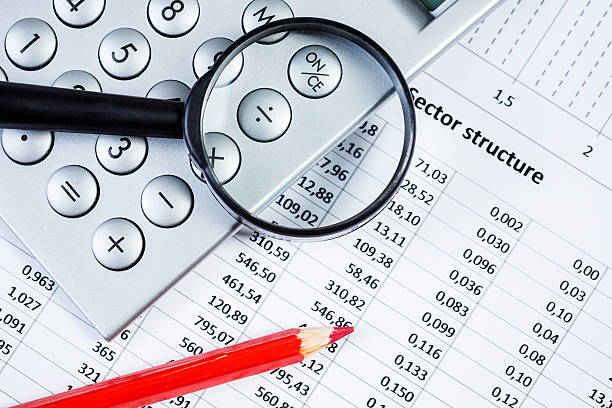 istock Image of businessman workplace with papers 577970474