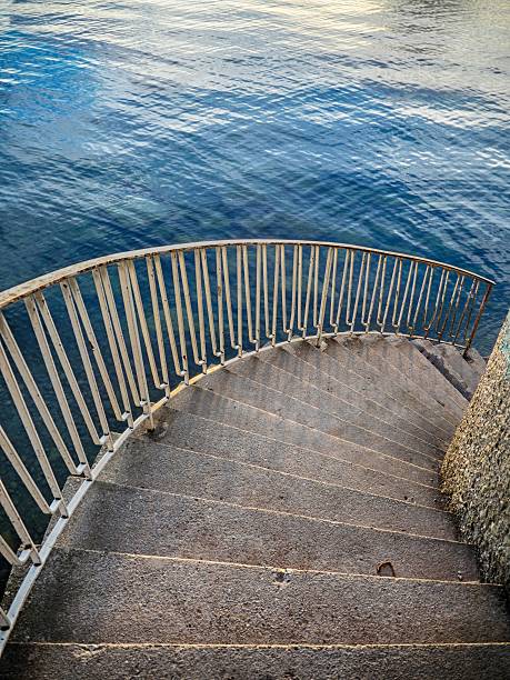istock Stairs downstairs to water 577973432