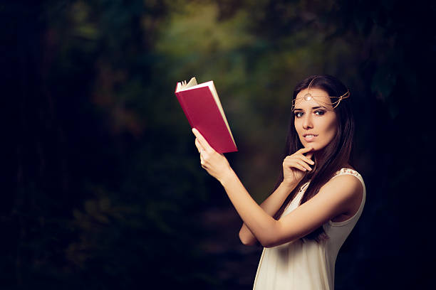 istock Fairy Princess Girl Reading Story Book 577979446