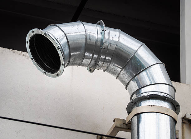 istock Smokestack for smoke out from kitchen 577979782