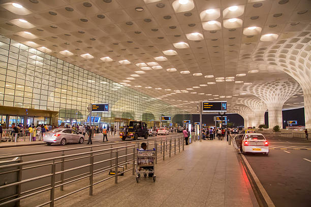Chhatrapati Shivaji International Airport in Mumbai, India stock photo