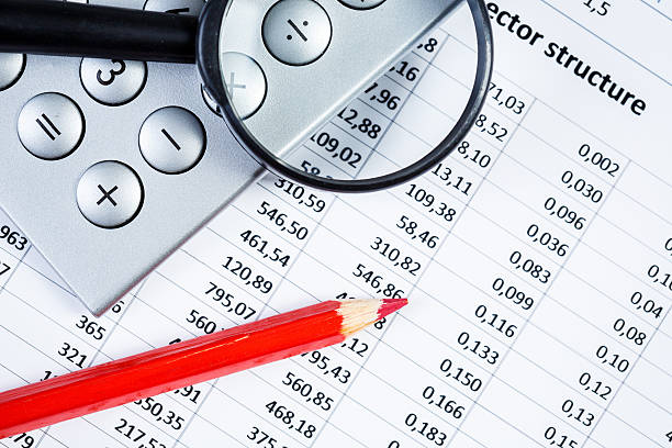 istock Image of businessman workplace with papers 578077688