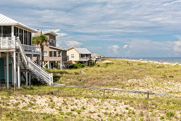 istock Beach Houses on St. George Island in Florida 578080262