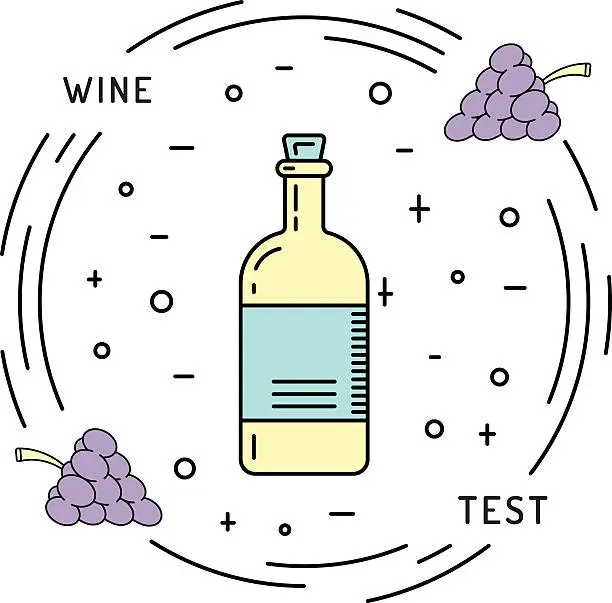 Vector illustration of wine vinegar sauce