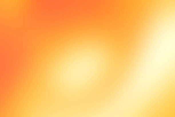 黄金背景をオレンジ色ぼかし - オレンジ色の背景 ストックフォトと画像