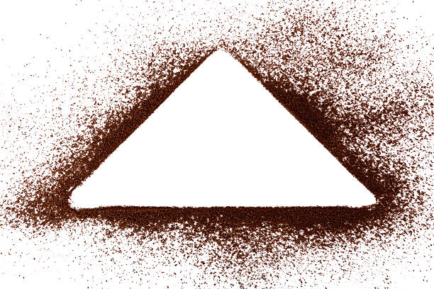 istock White Triangle,Frame of coffee powder 578082844