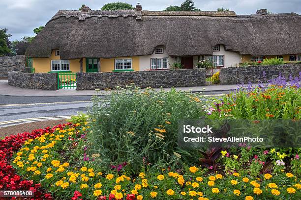 Adare Village Condado De Limerick Irlanda Foto de stock y más banco de imágenes de Adare - Irlanda - Adare - Irlanda, Tejado de Paja, Casita de campo